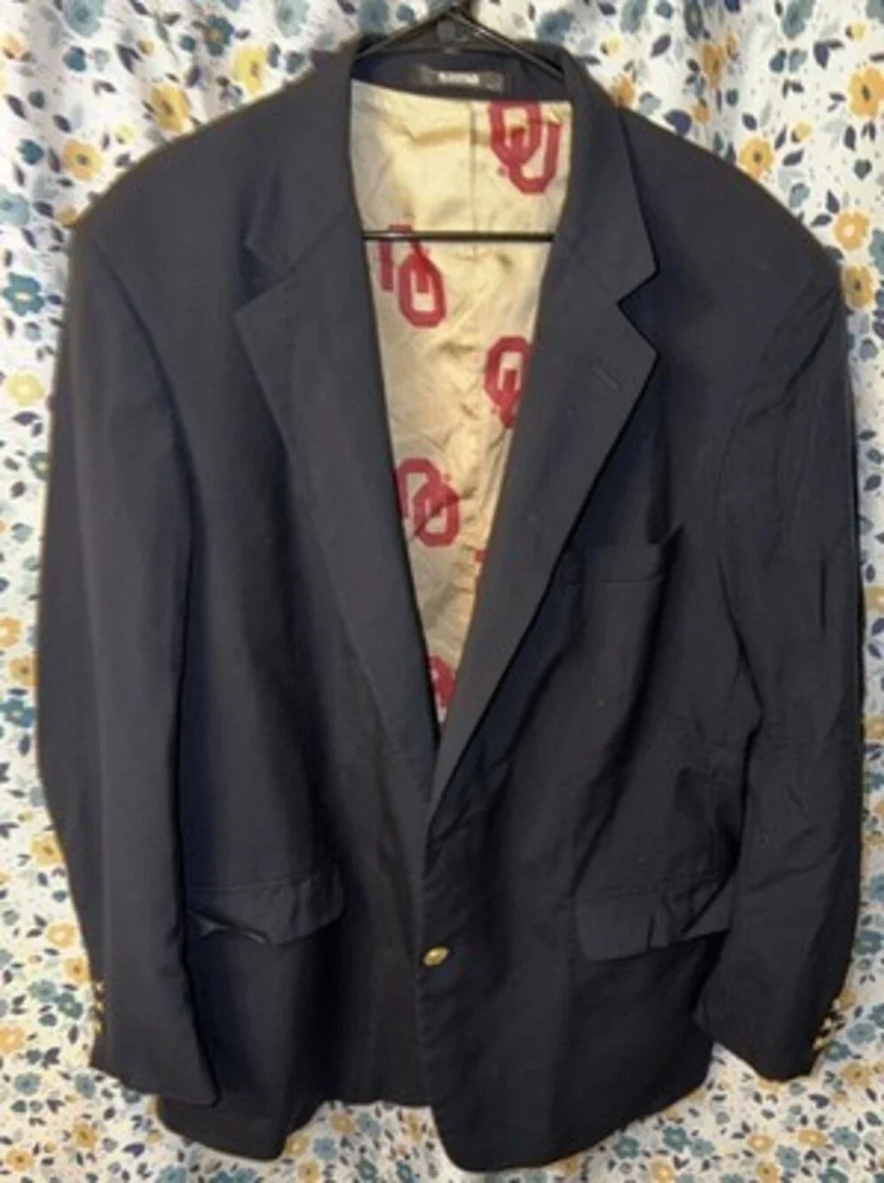 Vintage OU Boomer Sooner Limited Edition To 1000 Blazer Large (1 Button Off)